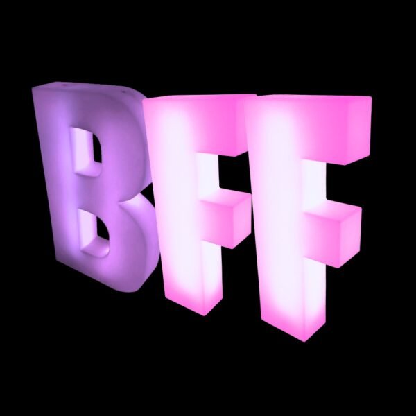 BFF 4ft LED Light Up Letters Set