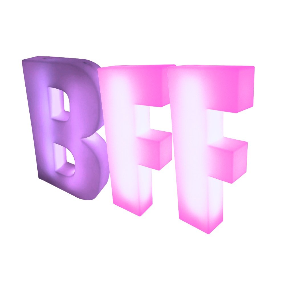 BFF 4ft LED Light Up Letters Set