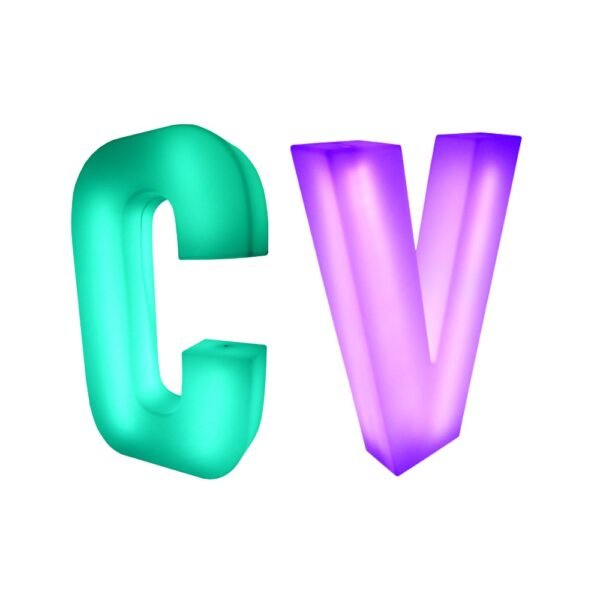 CV 4ft LED Light Up Letters Set