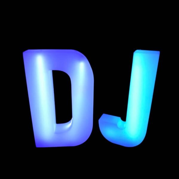 DJ 4ft LED Light Up Letters Set