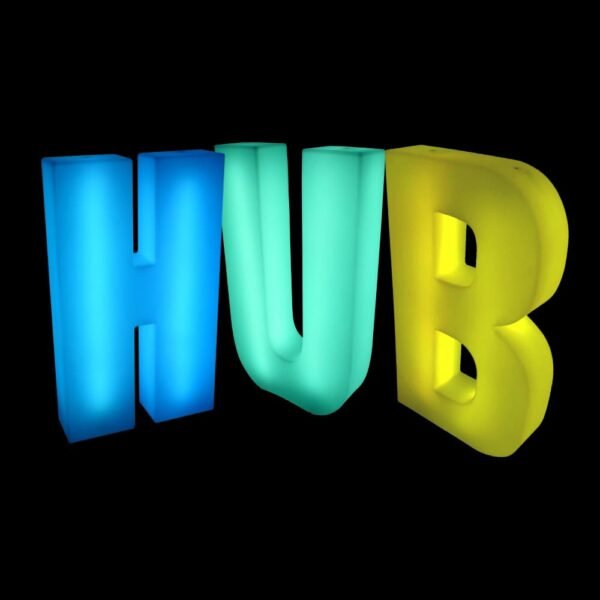 HUB 4ft LED Light Up Letters Set