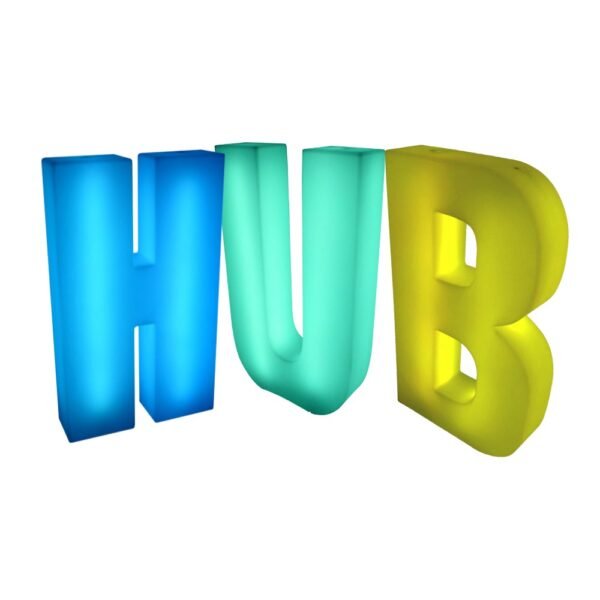 HUB 4ft LED Light Up Letters Set