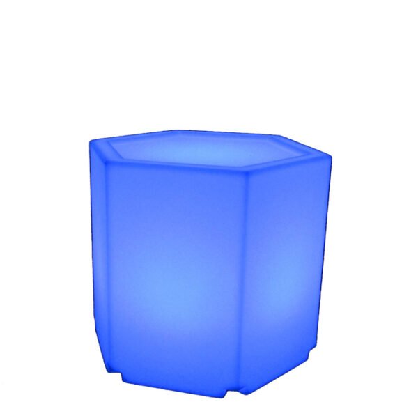 LED hexagonal plinth 43cm