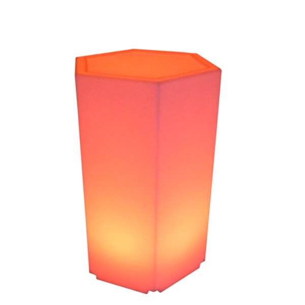 LED hexagonal plinth 75cm