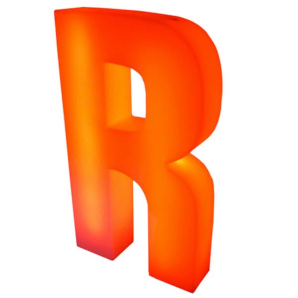 LED letter R
