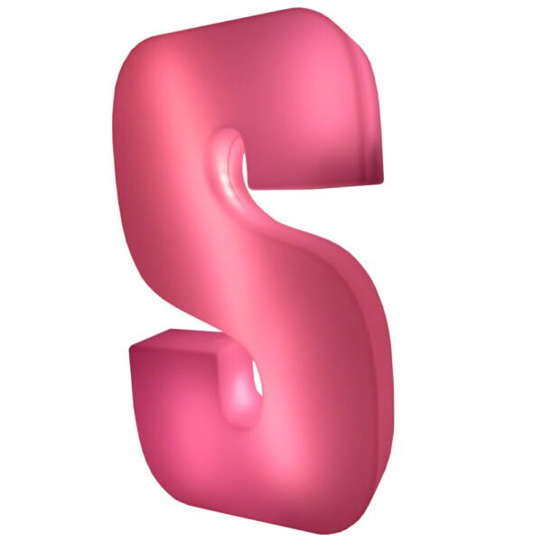 LED letter S