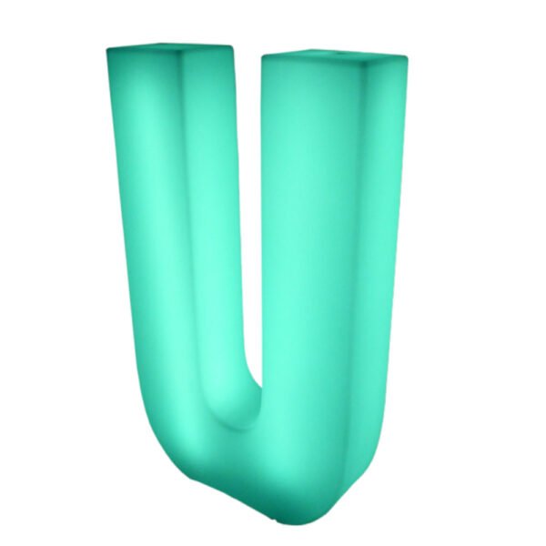 LED letter U
