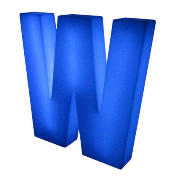 LED letter W