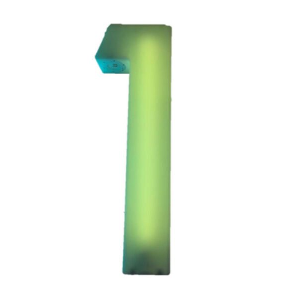 Illuminated number 1