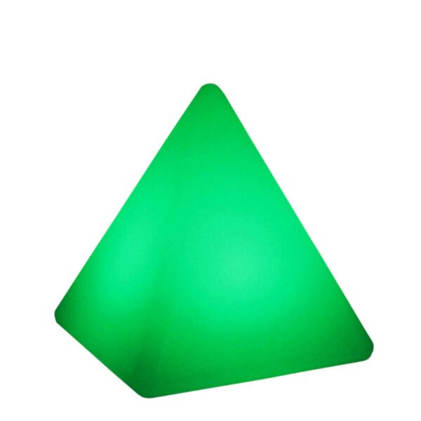 Green Illuminated pyramid shape