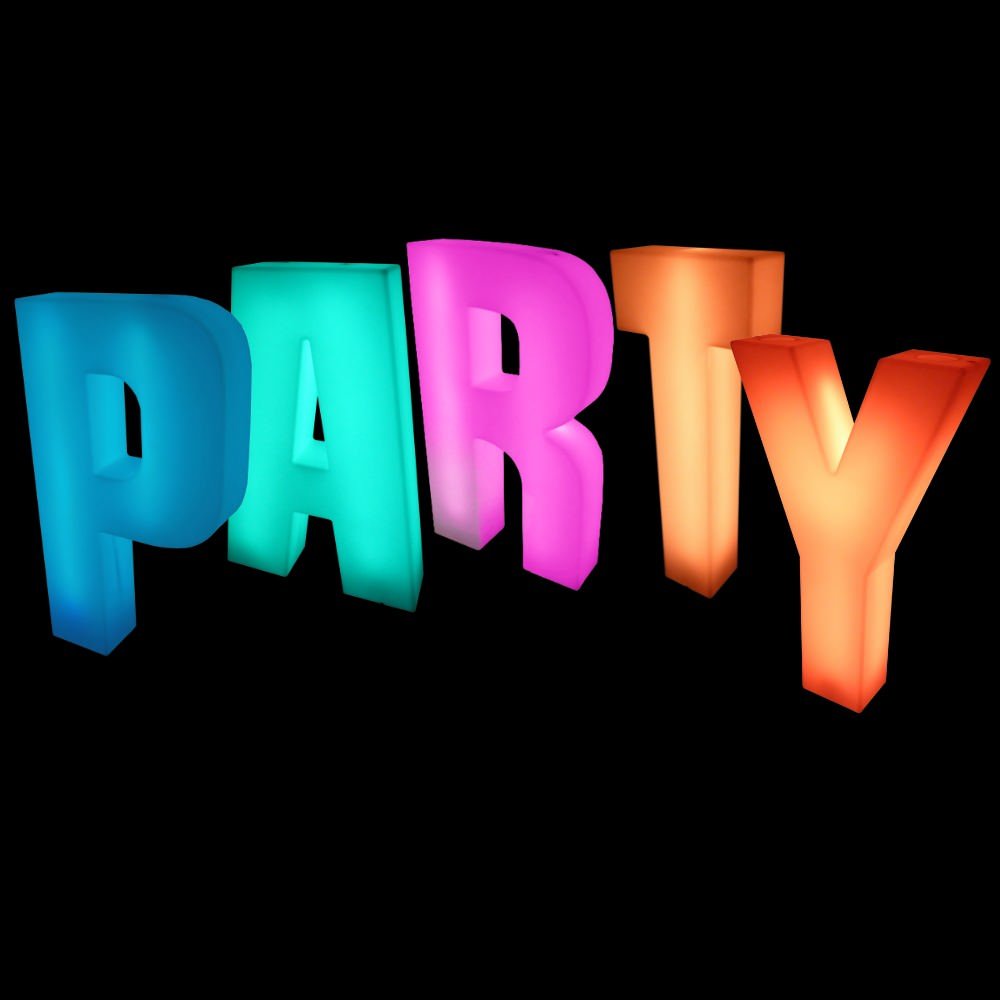 PARTY 4ft LED Light Up Letters Set