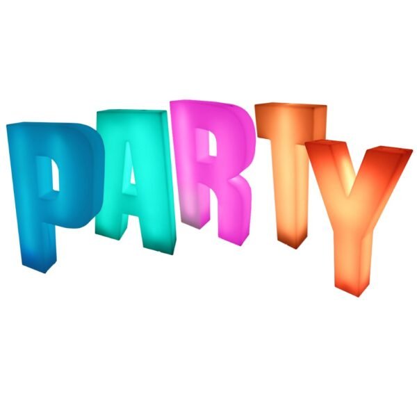 PARTY 4ft LED Light Up Letters Set
